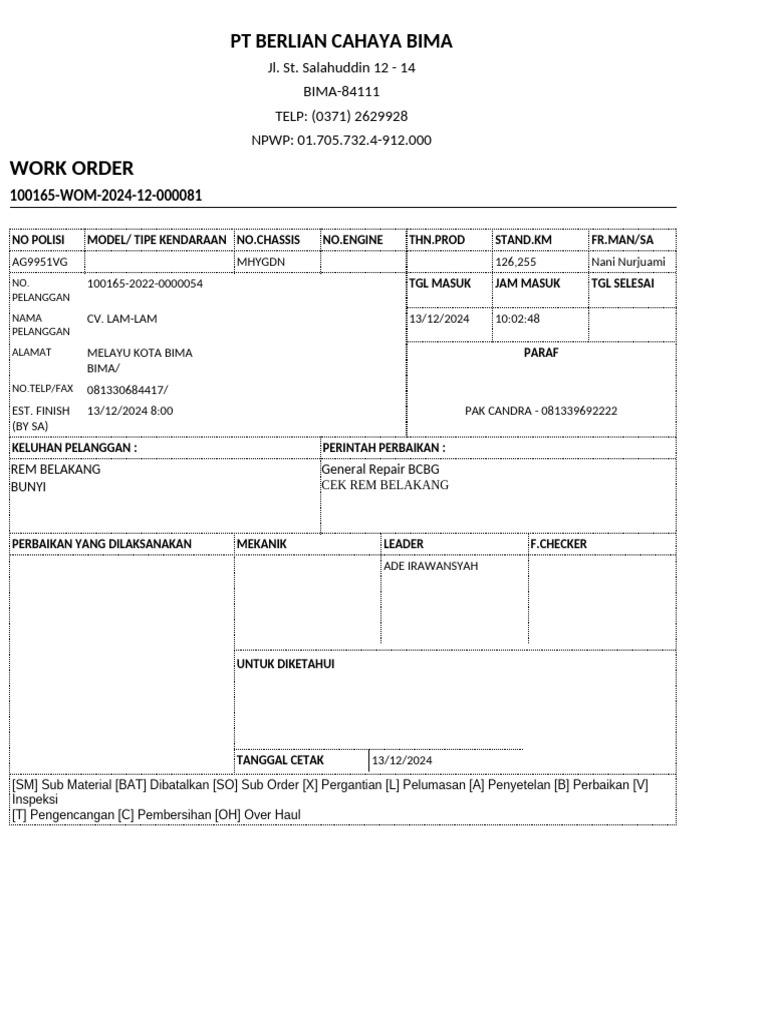 BSI - Work Order - 2024-12-13T100643.120 | PDF