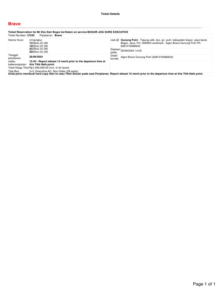 Ticket Details | PDF