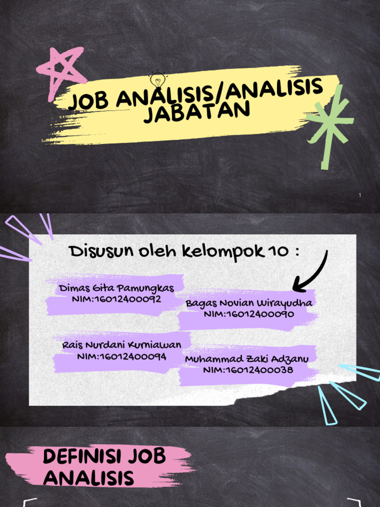 Metode dan Teknik Job Analisis | PDF