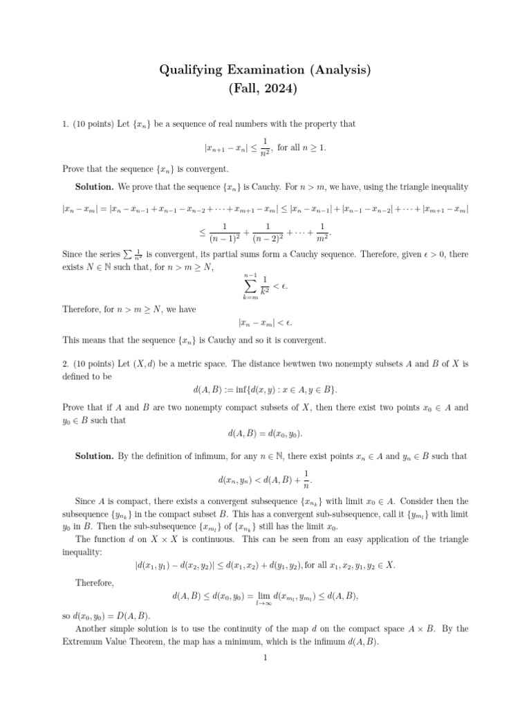 Convergence and Continuity in Analysis | PDF | Mathematical Relations ...