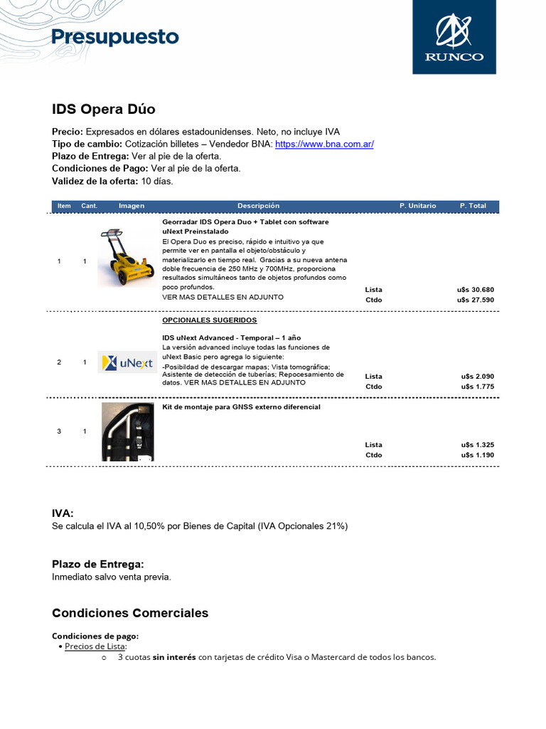 Georradar IDS Opera Duo: Precio y Condiciones | PDF | Bancos | Póliza ...