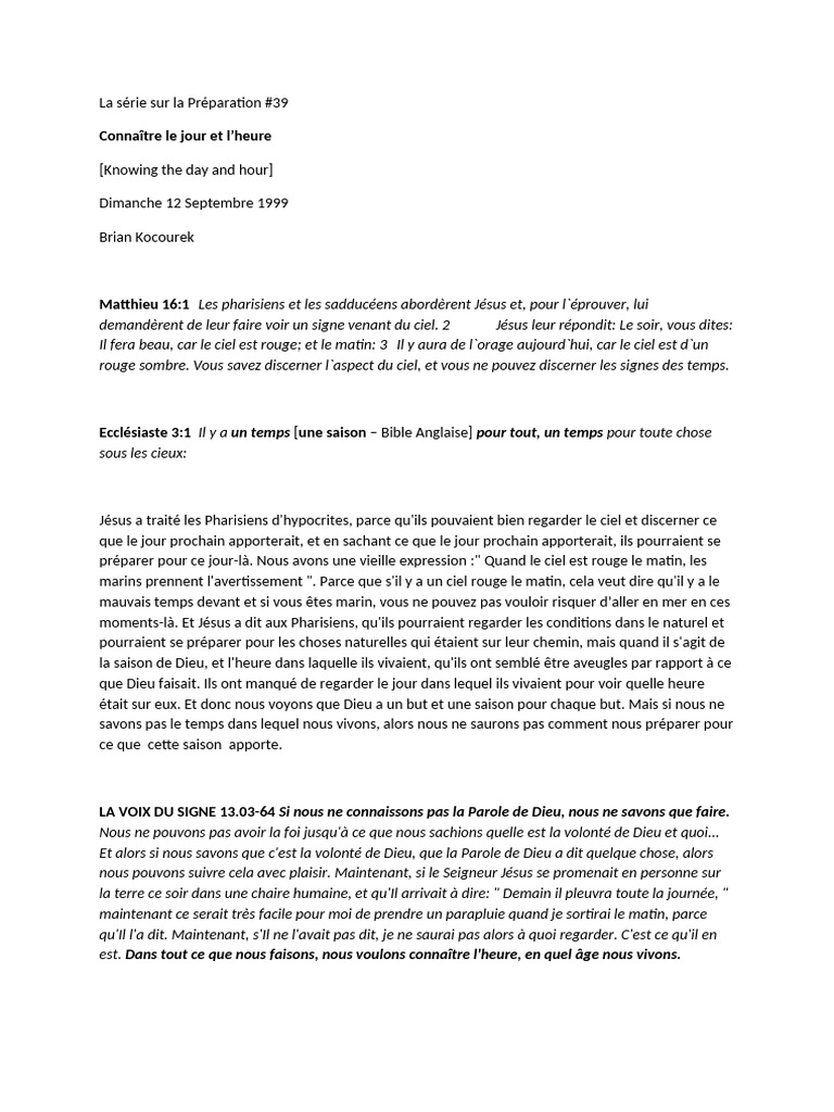 Comprendre le Temps de Dieu | PDF | Dieu | Infini