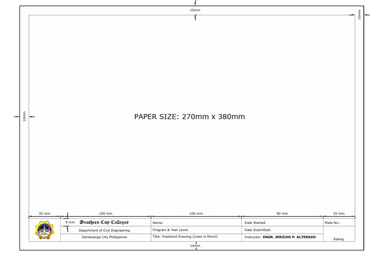 Drawing Template PDF | PDF
