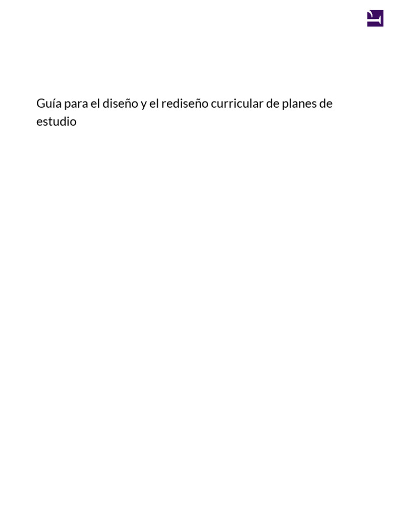 Guía para Diseño Curricular UNED | PDF | Plan de estudios | Diseño