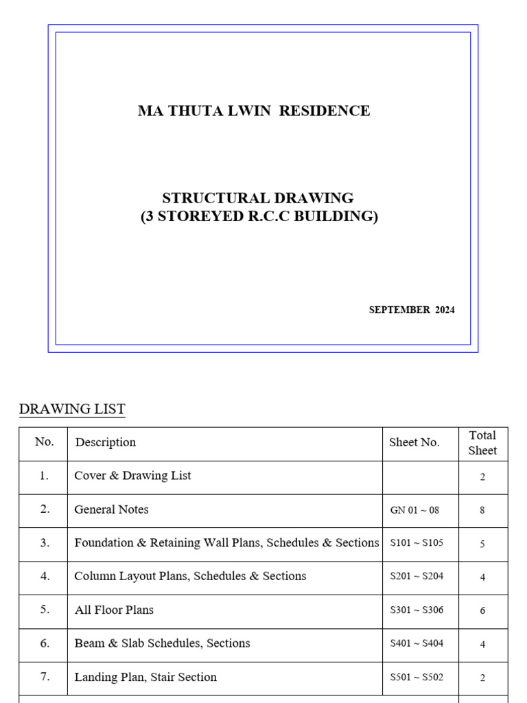 Ma ThuTa Lwin Structure 19.9.2024 | PDF | Beam (Structure) | Concrete