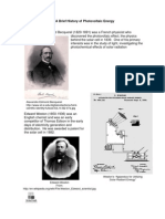 Brief History of Photo Voltaic Energy