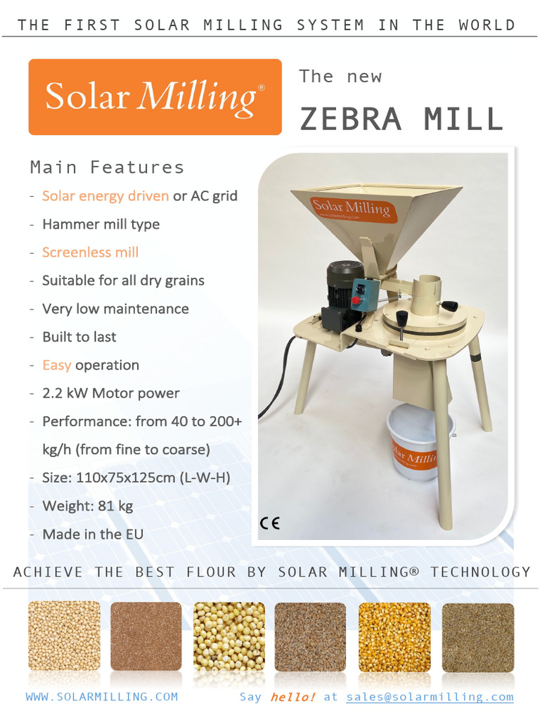 Solar-Powered Hammer Mill Features | PDF
