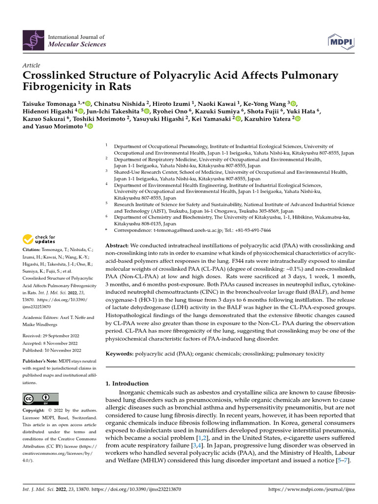 Ijms 23 13870 v3 | PDF | Polymers