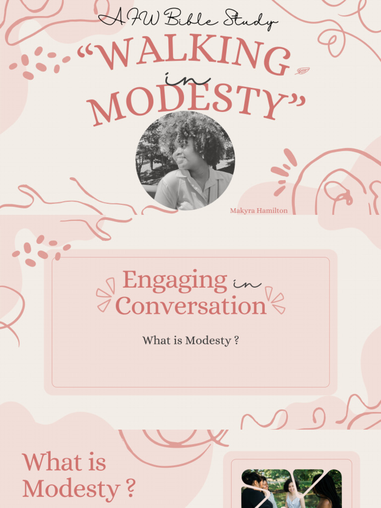 Walking in Modesty Bible Study PDF | PDF