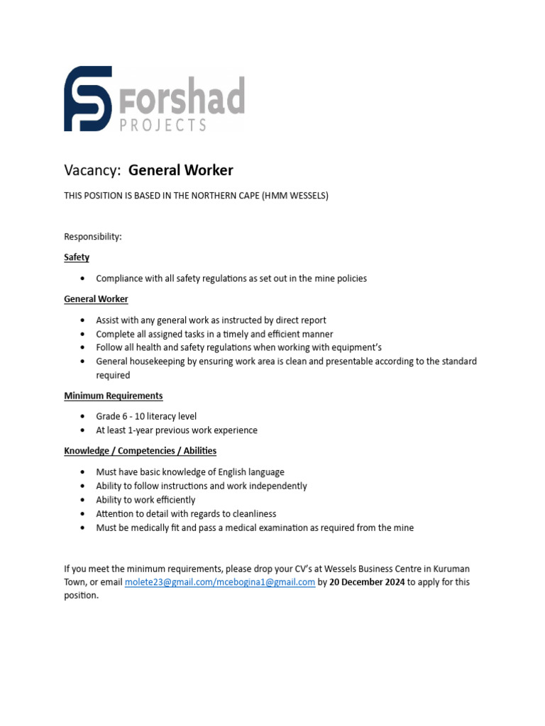 Vacancy | PDF