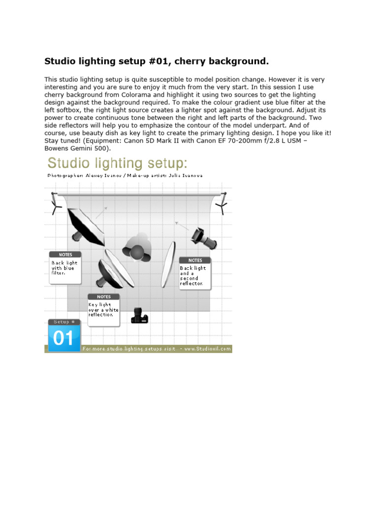 studio_lighting_setup_s | PDF | Camera | Lighting