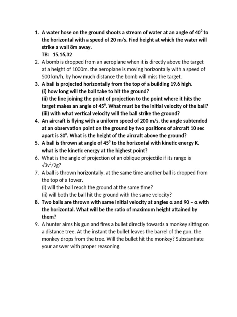 projectile | PDF