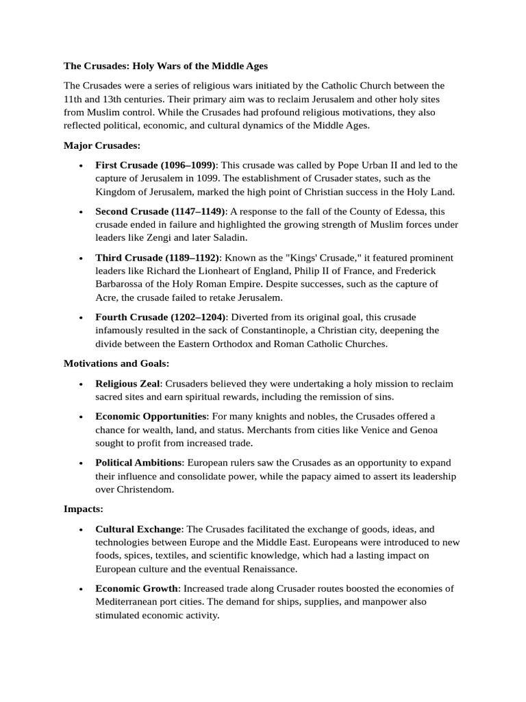 HISTORY OF THE CRUSADES PDF visual data 7
