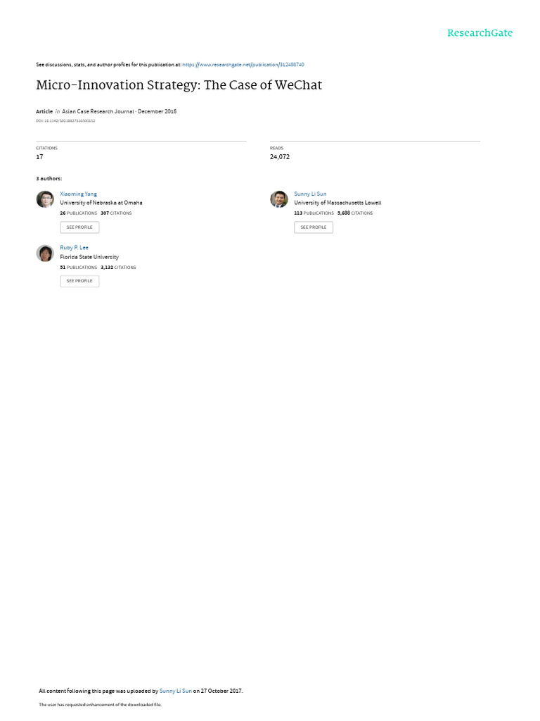 Alternative Payment Methods for WeChat | PDF | Tencent | We Chat