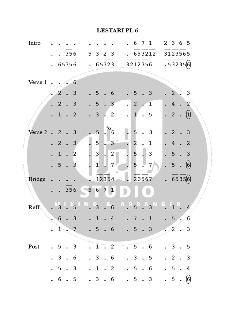 Lestari PL 6 | PDF