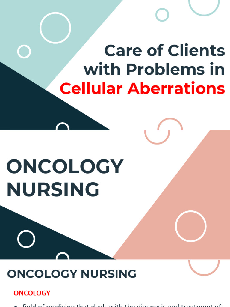 Oncology Nursing: Cancer Care Insights | PDF | Chemotherapy | Cancer