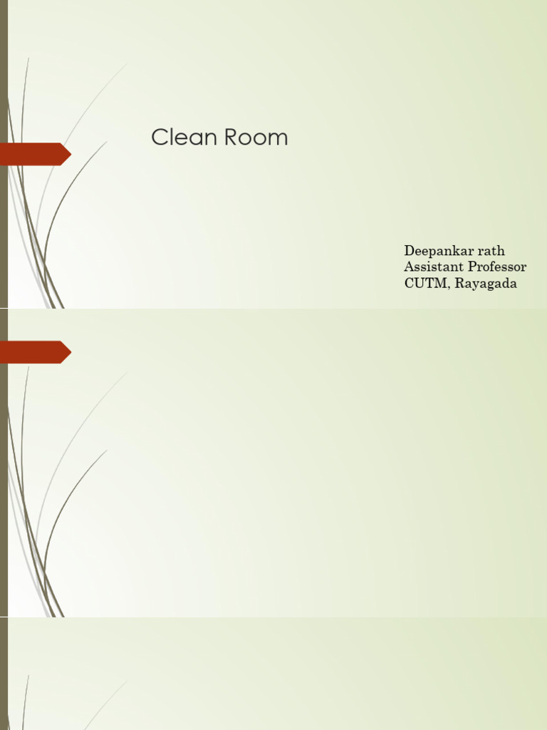 Clean Room Design and Operation Guide | PDF | Filtration