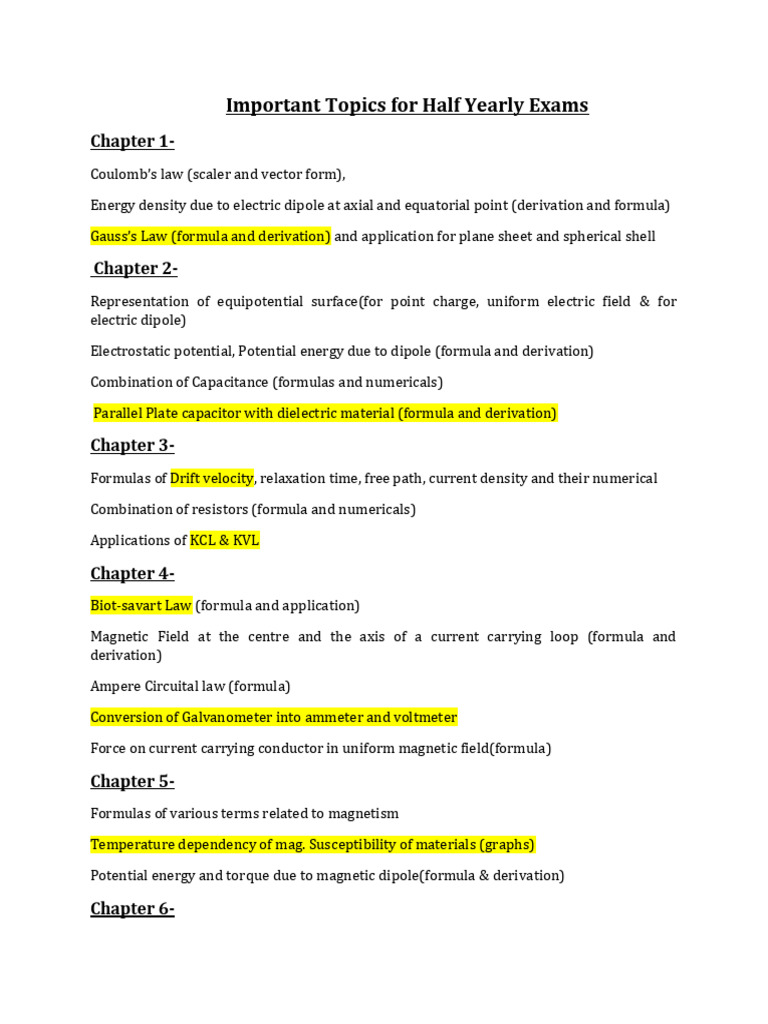 Imp Topics | PDF