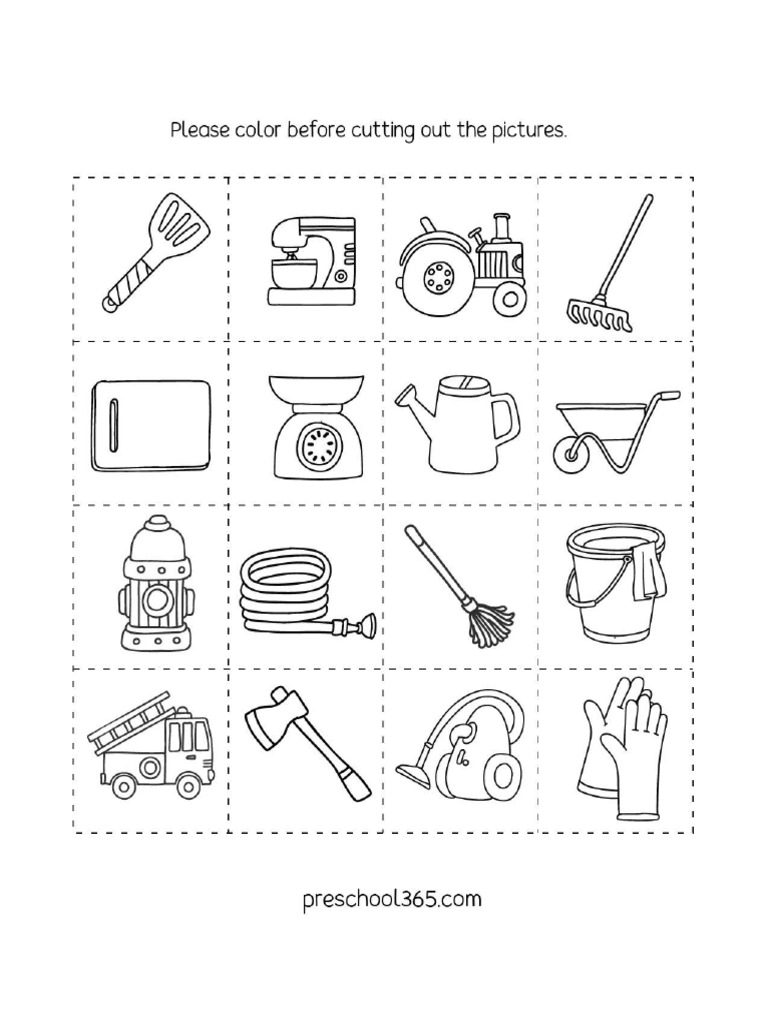 prek-community-helpers-activity-sheets-9e | PDF