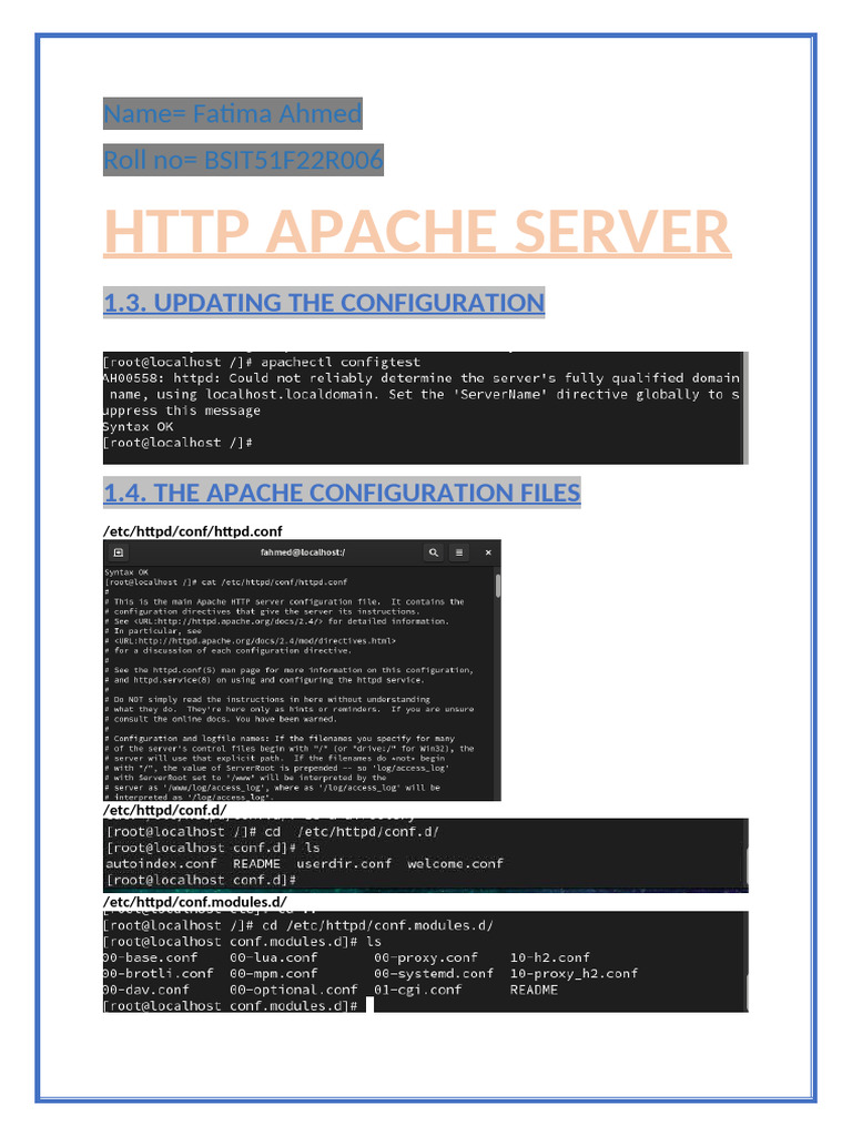 Sna Lab | PDF | Apache Http Server | Transport Layer Security