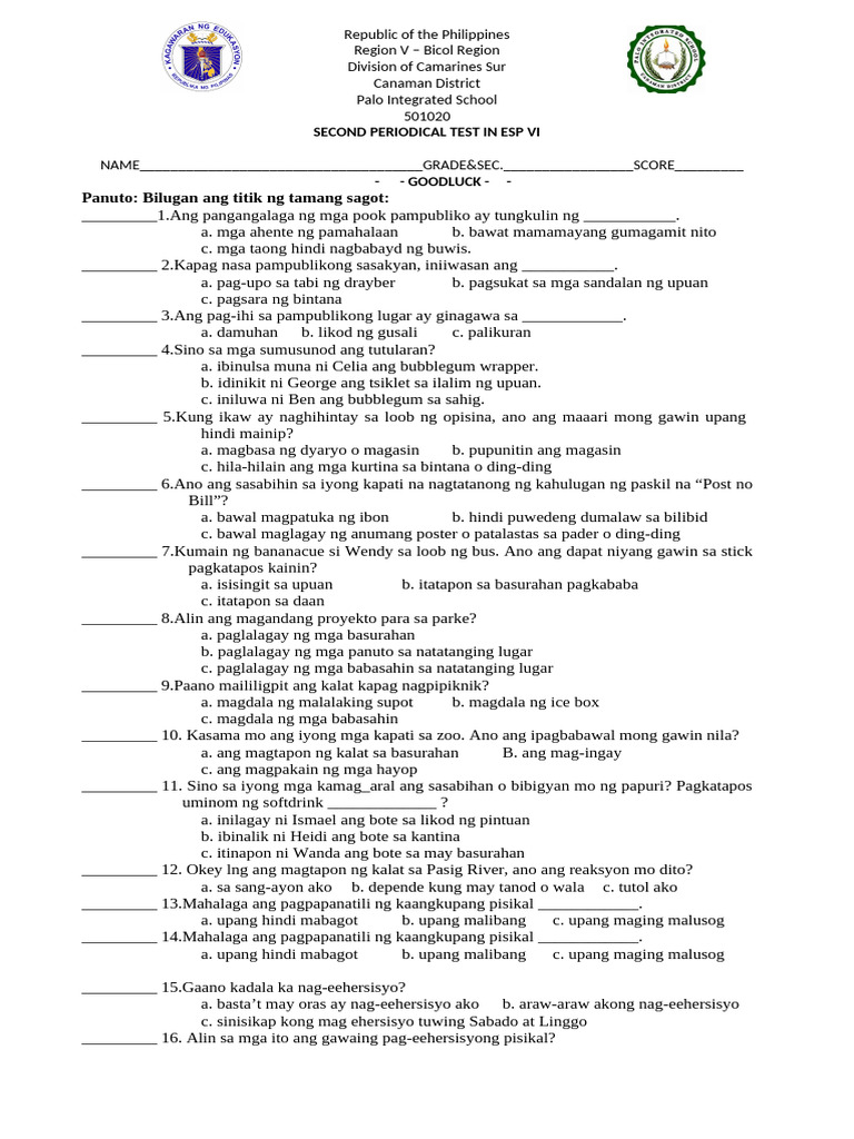 Q2 Esp ST | PDF