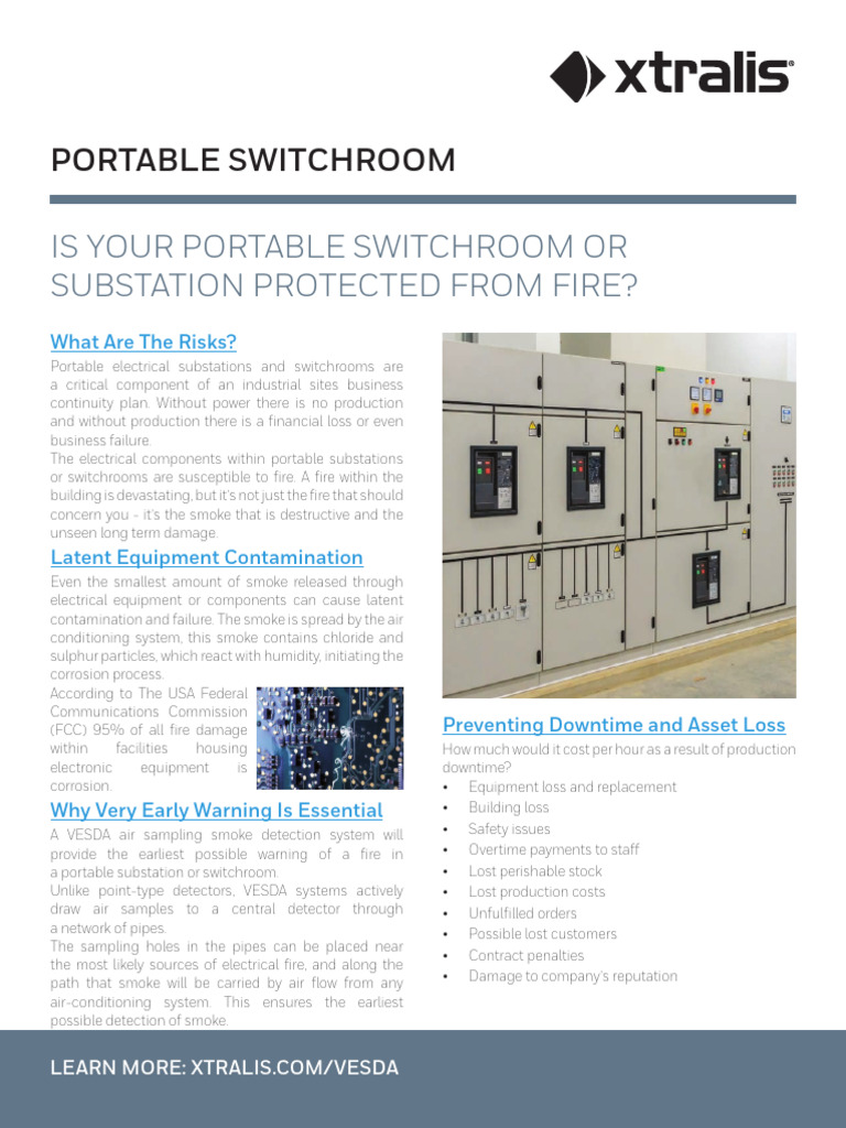 Fire Protection for Portable Switchrooms | PDF | Safety