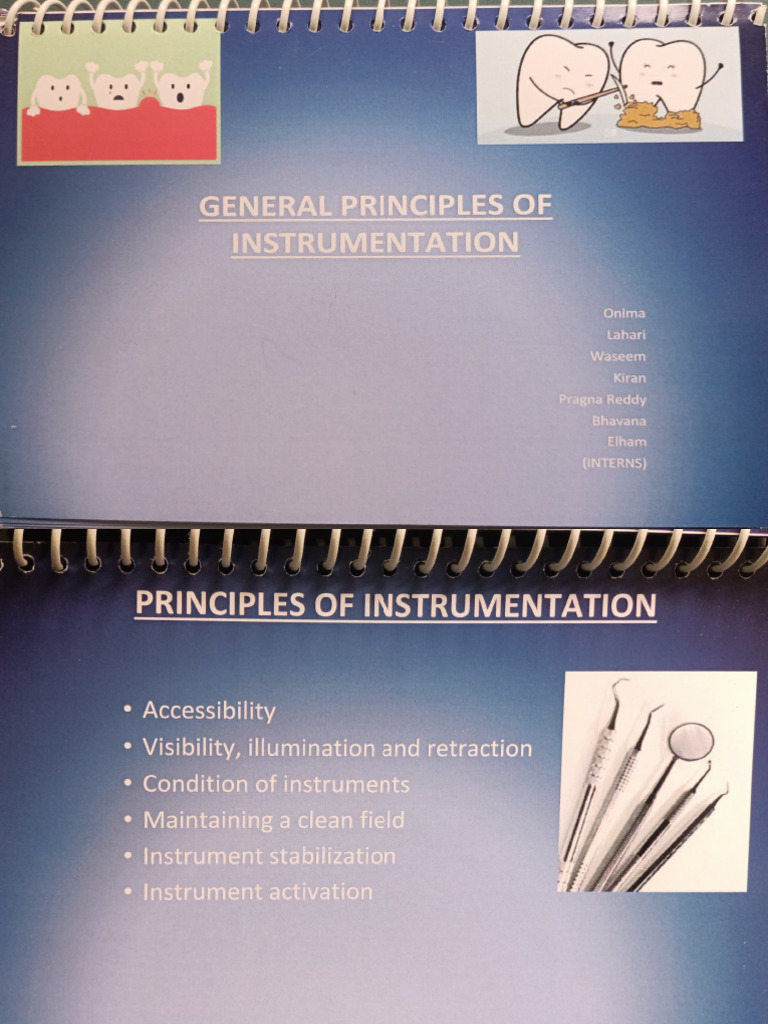 Principles of Dental Instrumentation | PDF | Dental Anatomy | Tooth