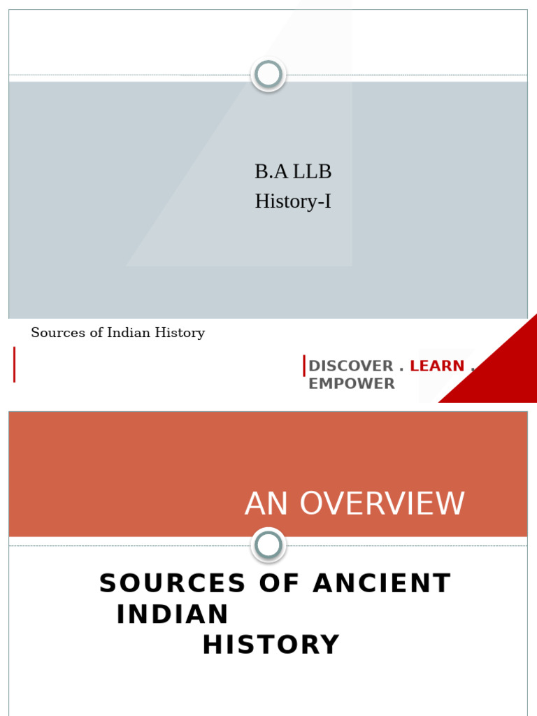 Sources of Ancient Indian History | PDF | Vedas | Indian Religions