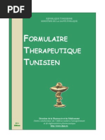 Formulaire Tunisien 3ed Medicament Pharmacie