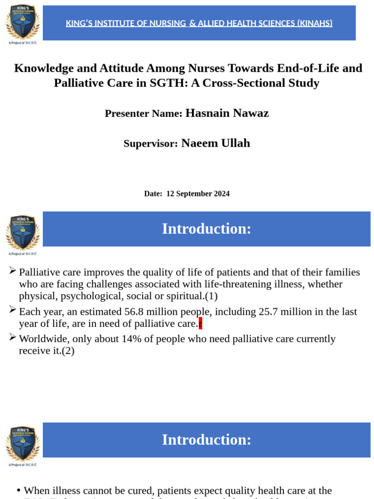 Nurses' Knowledge on End-of-Life Care | PDF | End Of Life Care | Nursing