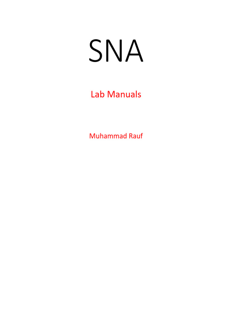 Computer Networks Lab Manual Guide | PDF | Network Topology | Computer ...