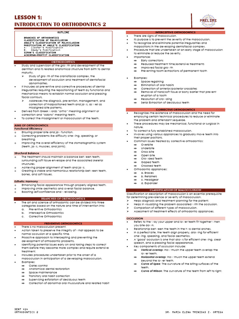 Simon's Classification of Malocclusion | PDF | Orthodontics | Dental ...