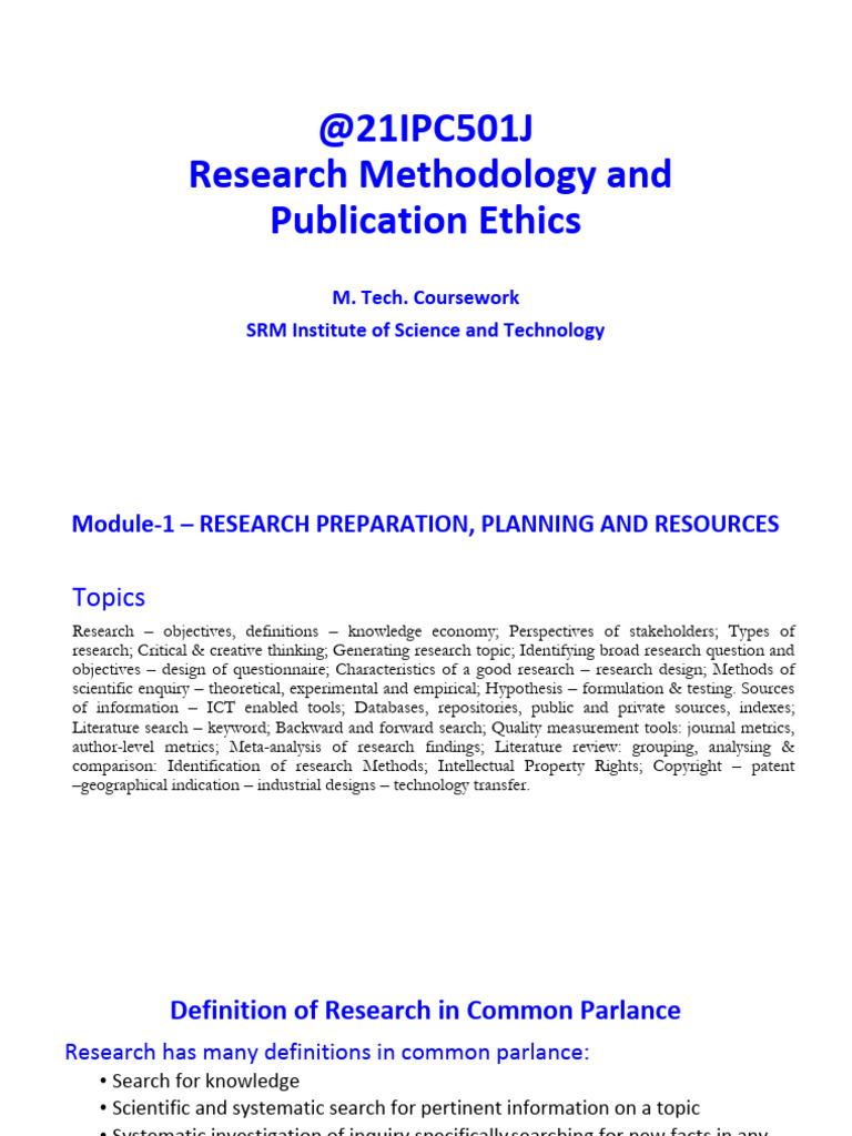Research Methodology Overview | PDF | Critical Thinking | Hypothesis