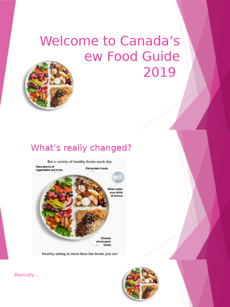 Canada's 2019 Food Guide Overview | PDF | Foods | Healthy Diet