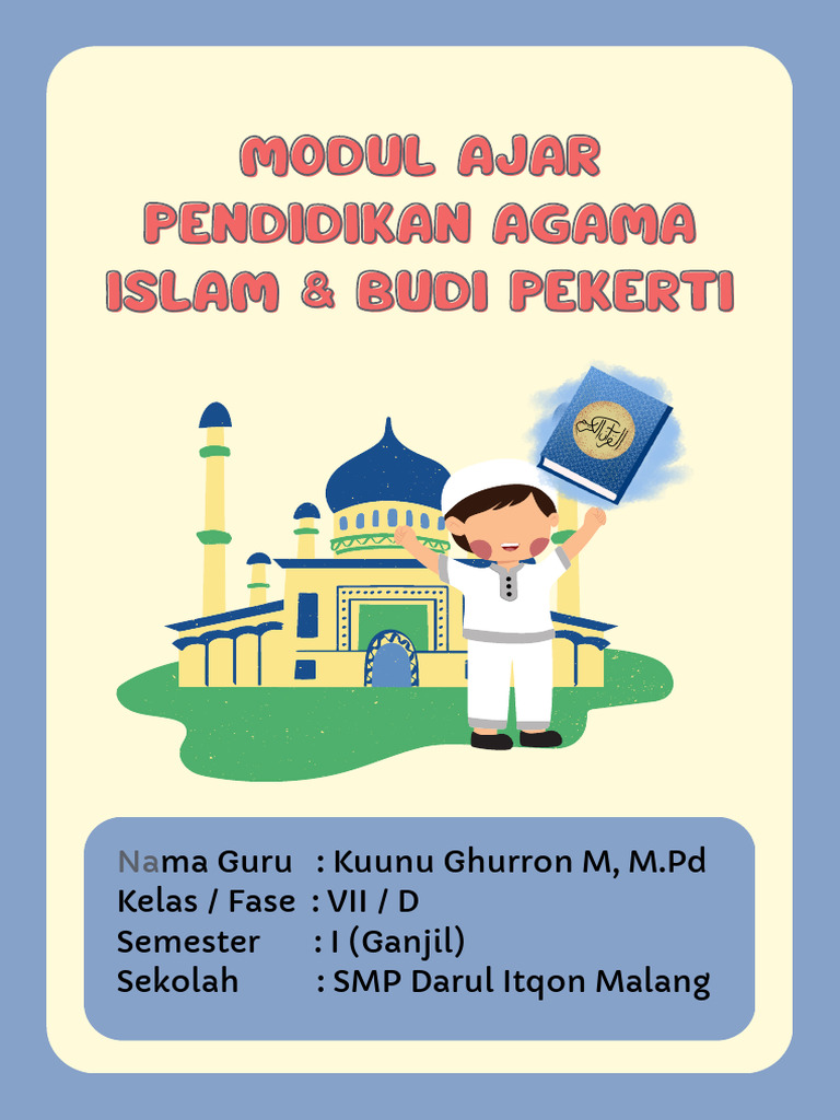 Modul Ajar PAI Kelas 7 Semester 1 | PDF