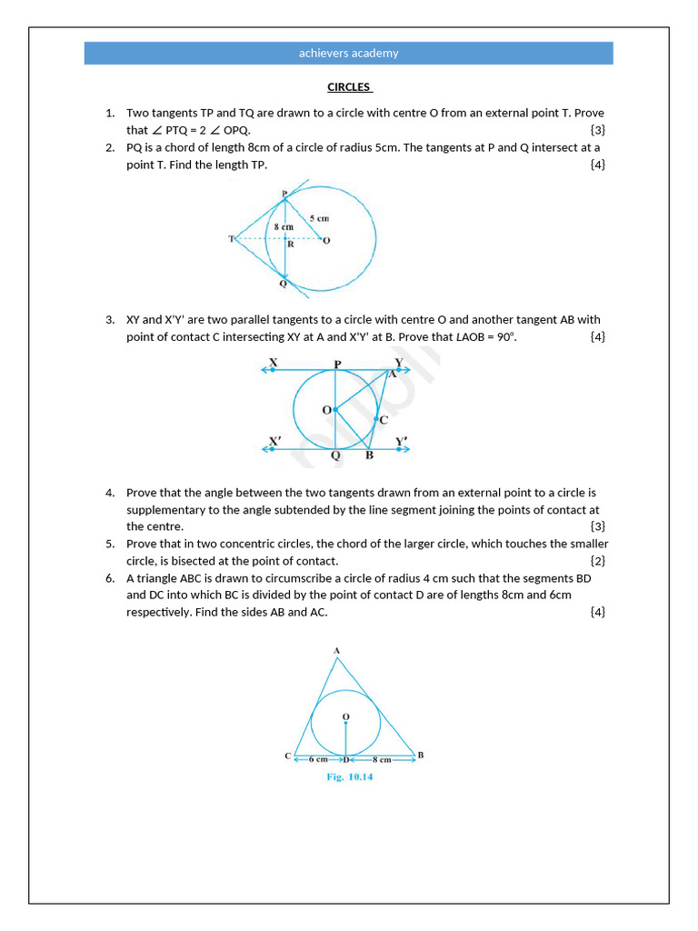 Circles Pdf
