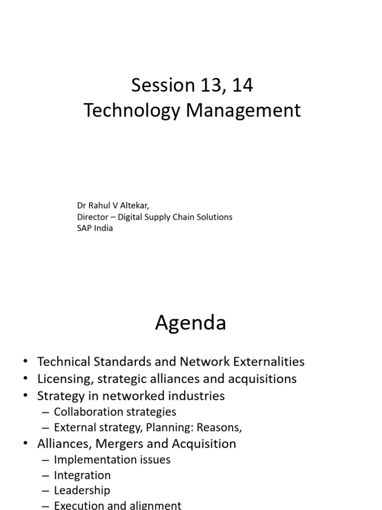Lecture Notes 07 Technical Standard | PDF