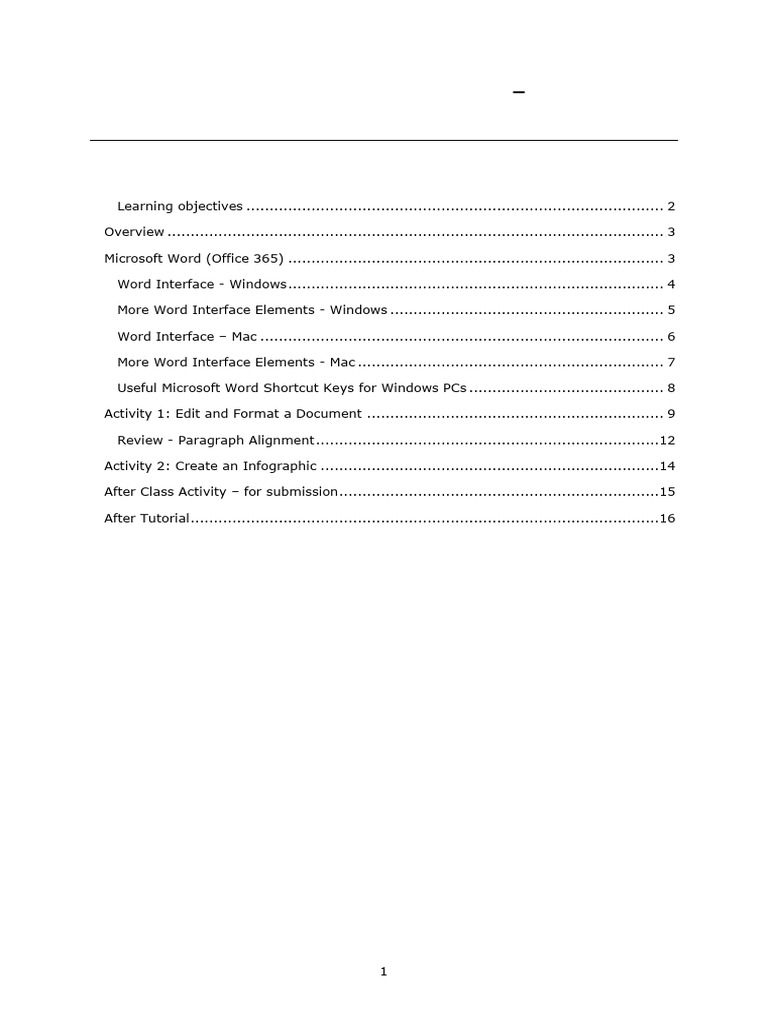 Word Editing & Infographic Guide | PDF | Microsoft Word | Graphical ...