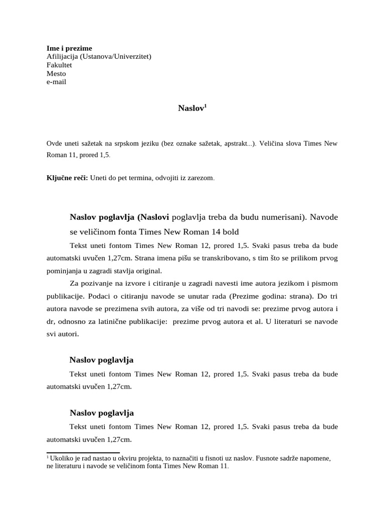 Obrazac, latinica 2 | PDF