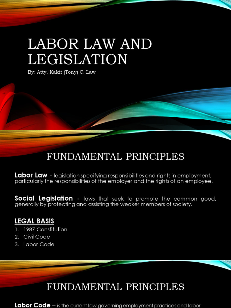 Labor Law and Legislation | PDF | Employment | Labour Law