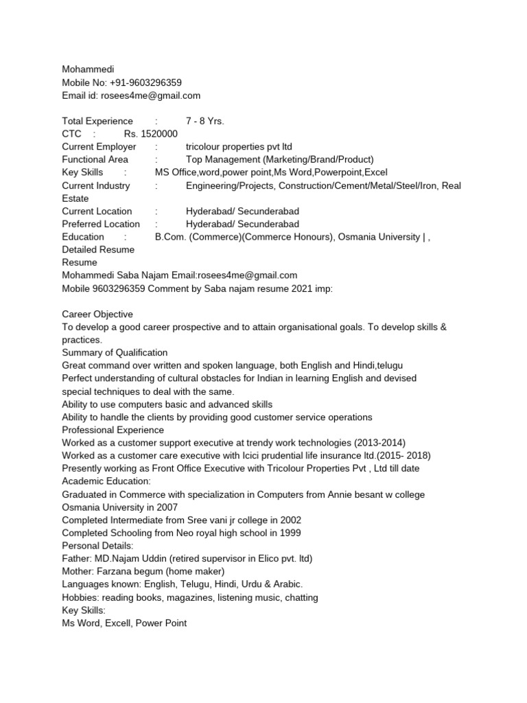 Saba cv-1 | PDF