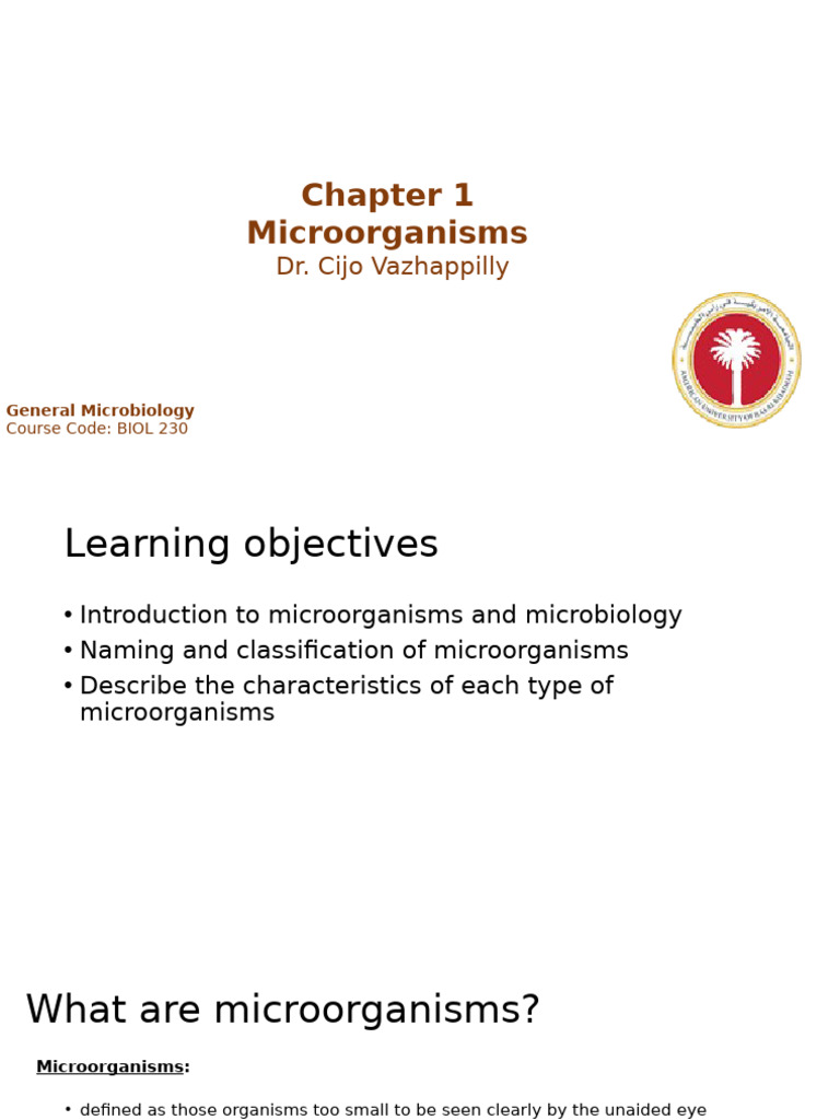 Chapter 1 Introduction to Microorganisms 30 AUG 2023 | PDF | Bacteria ...