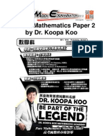 Dr. Koopa Koo Pure Math Mock Paper Solutions