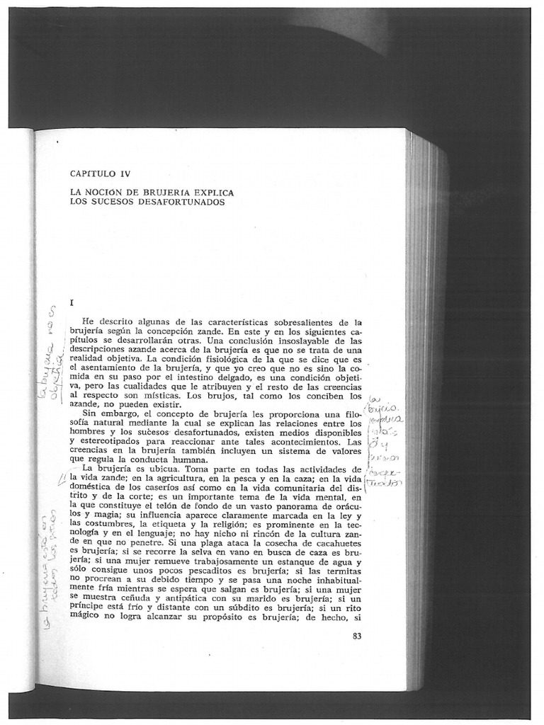 La Noción de Brujeria Explica Los Sucesos Desafortunados | PDF