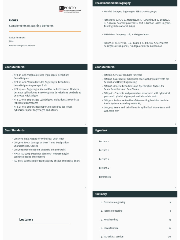 Gear Mechanisms Overview and Standards | PDF | Gear | Bending