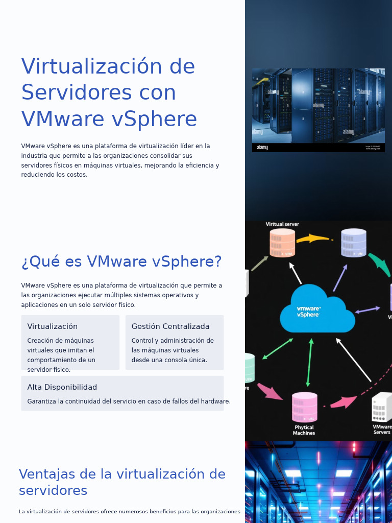 Virtualización de Servidores con VMware | PDF | V Mware | Virtualización