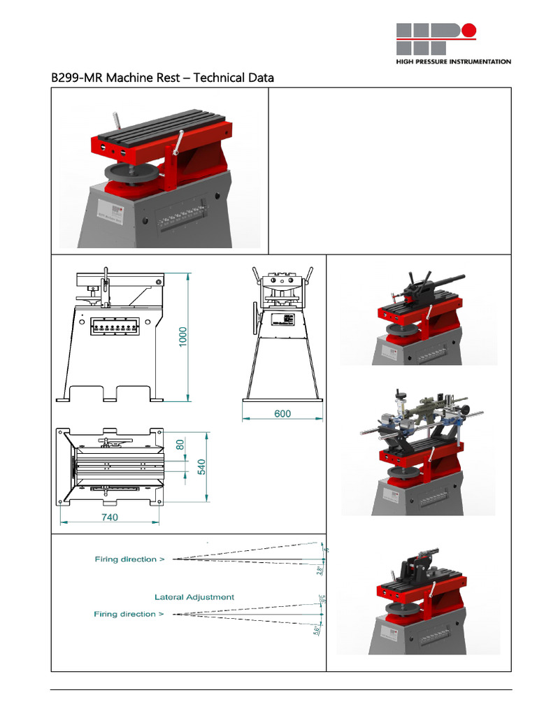 HPI B299 Machine Rest 10-2017EN | PDF