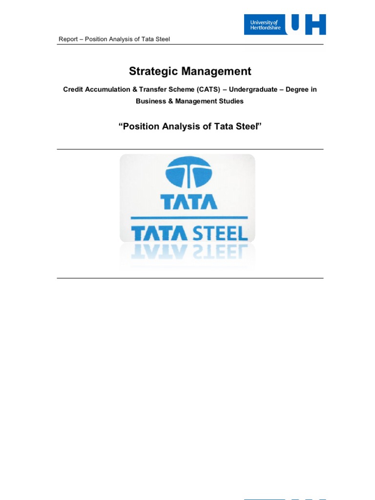 Tata Steel Case Study | Download Free PDF | Competitive Advantage ...