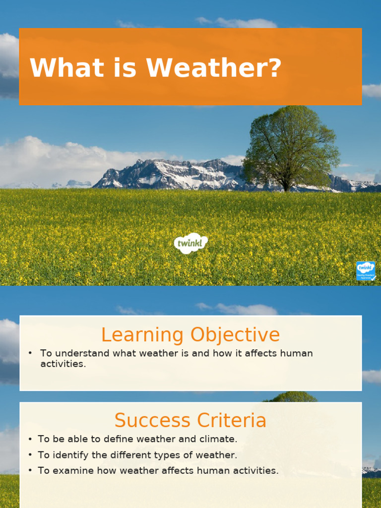 Understanding Weather and Its Impact | PDF | Weather | Rain