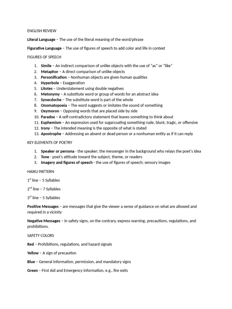 Understanding Language and Poetry Elements | PDF